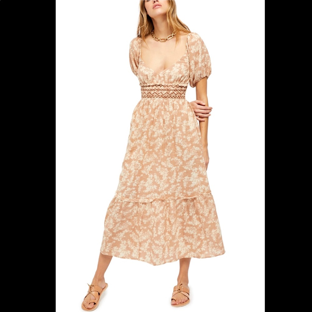 Free People - Ellie Printed Maxi Dress XS